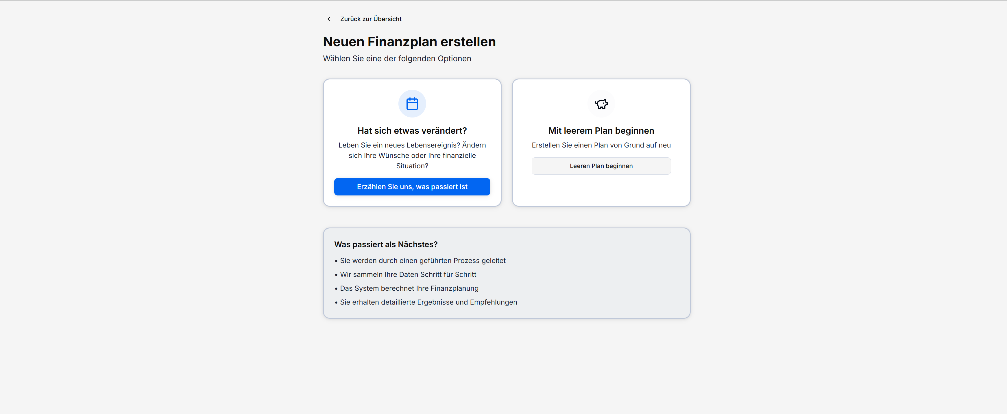 unfina plananpassungen hilfe
