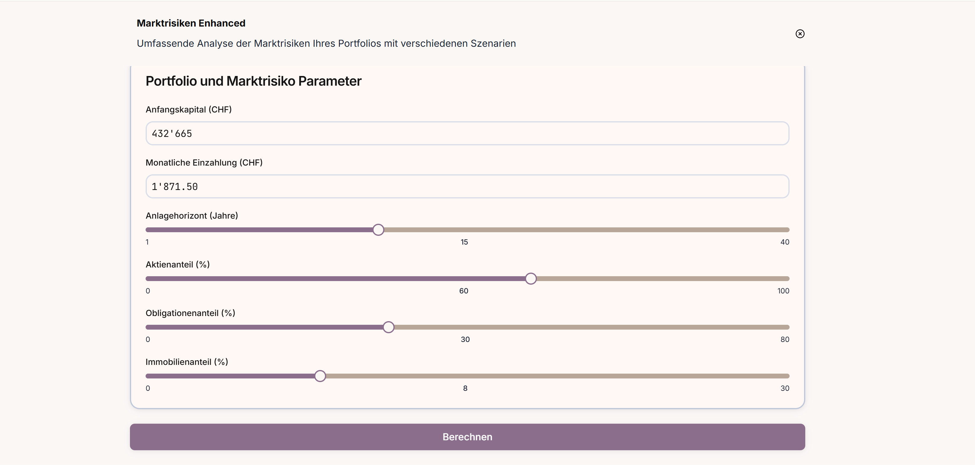 unifina marktrisiken