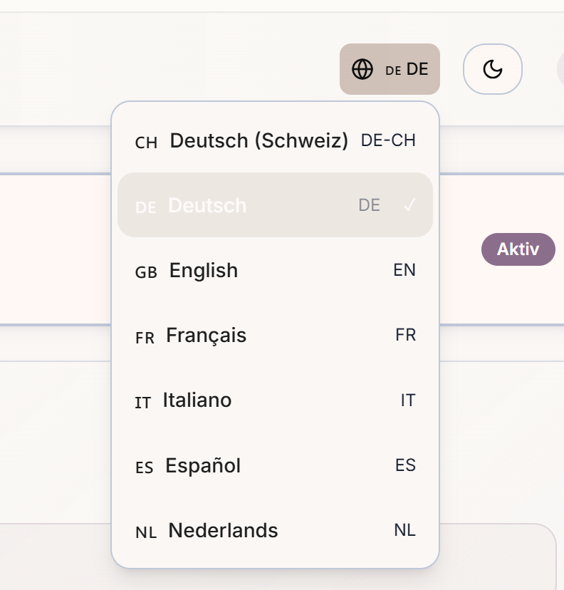 unifina verfügbare sprachen